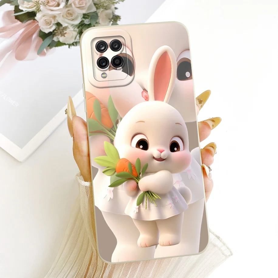 Cute Cartoon Animal Soft Silicone Back Cover - Cat, Duck, Rabbit Design