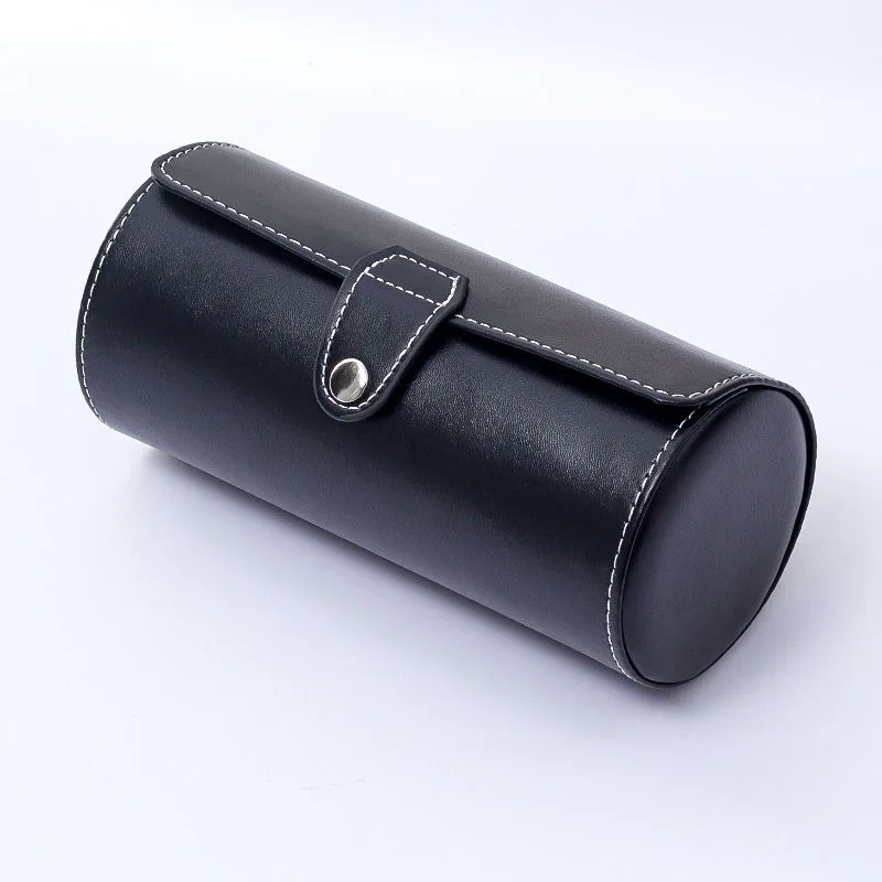 WellZone Light And Handy Portable 2/3/4 Slots Leather Watch Case Zipper Watch Box Gift watch storage box watch storage bag watch storage pouch leather storage box