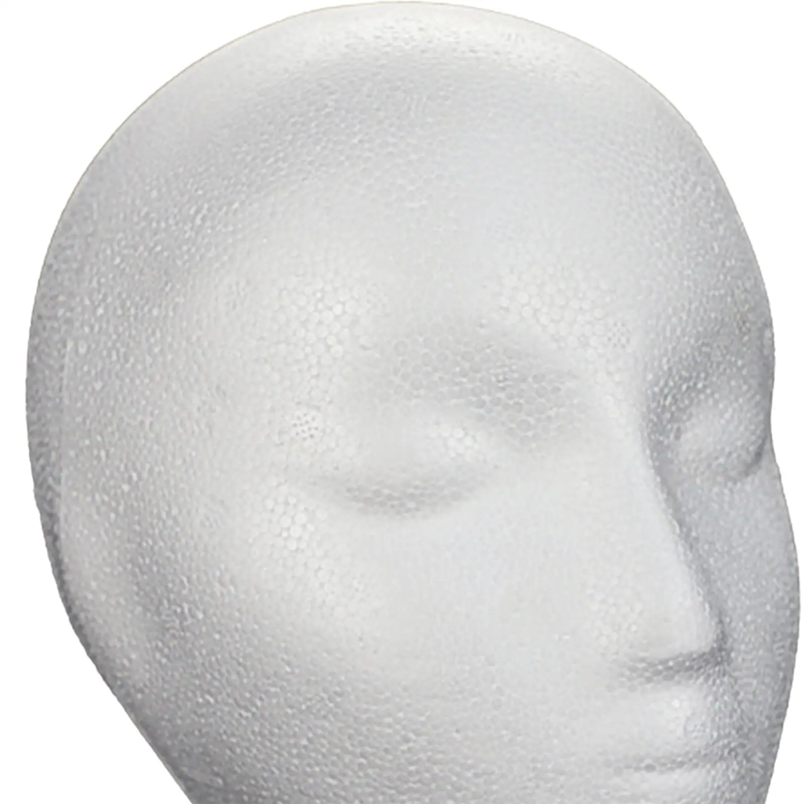 2 Stück Schwarze Schaumstoff-Mannequin-Köpfe - 30,5 Cm Hoch, Für Perücken, Hüte & Deko