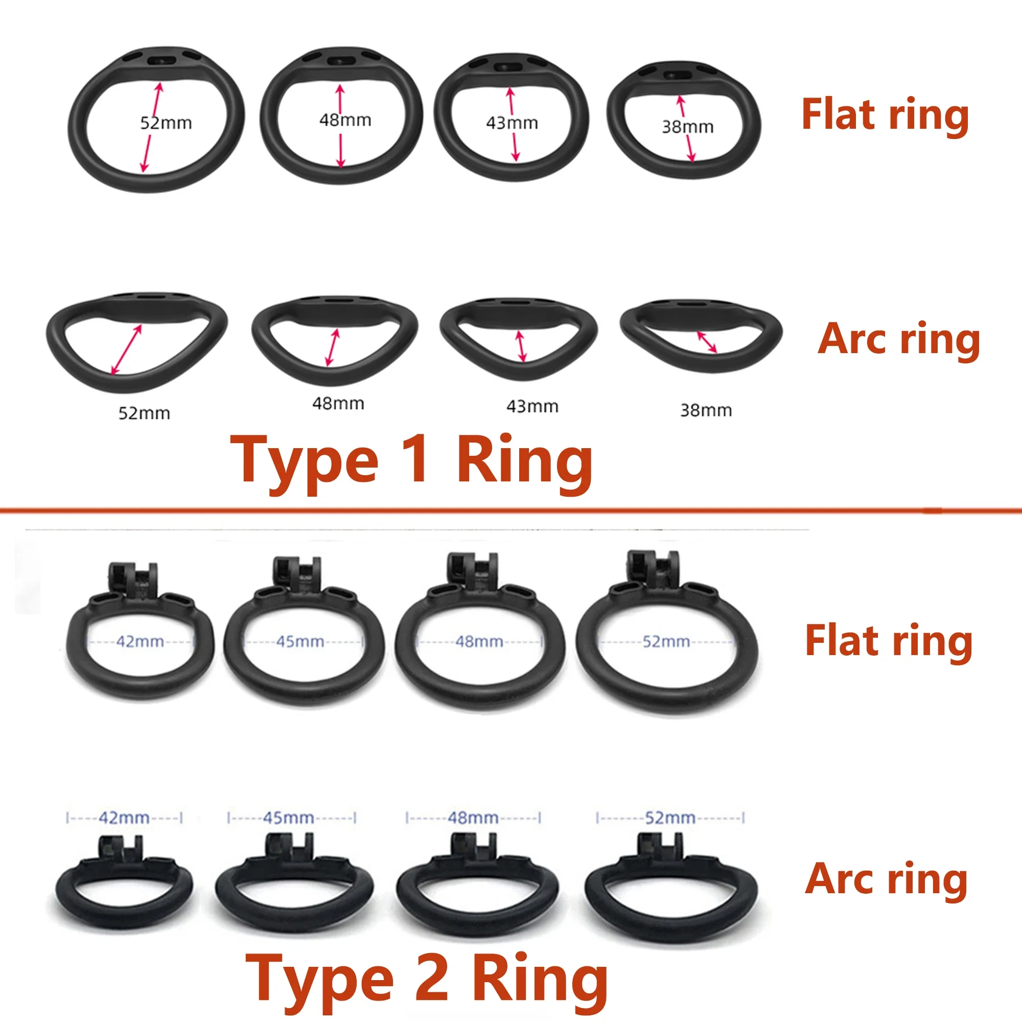NEW Cobra ES6 Male Chastity Device Breathable Cock Cage Mini Lock with 4 Penis Rings Bondage Fetish Adult Sex Toys for Men