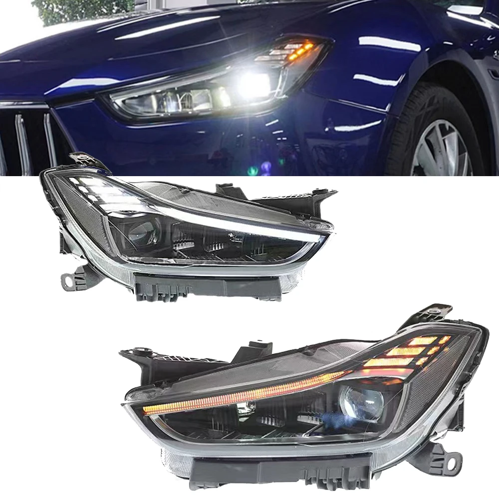 

Новая модель фары головного света в сборе для Maserati ghiсот M157 2014-2019, обновленная модель 2023 Trofeo Plug and Play, передняя деталь, дневные ходовые огни, сигнал поворота