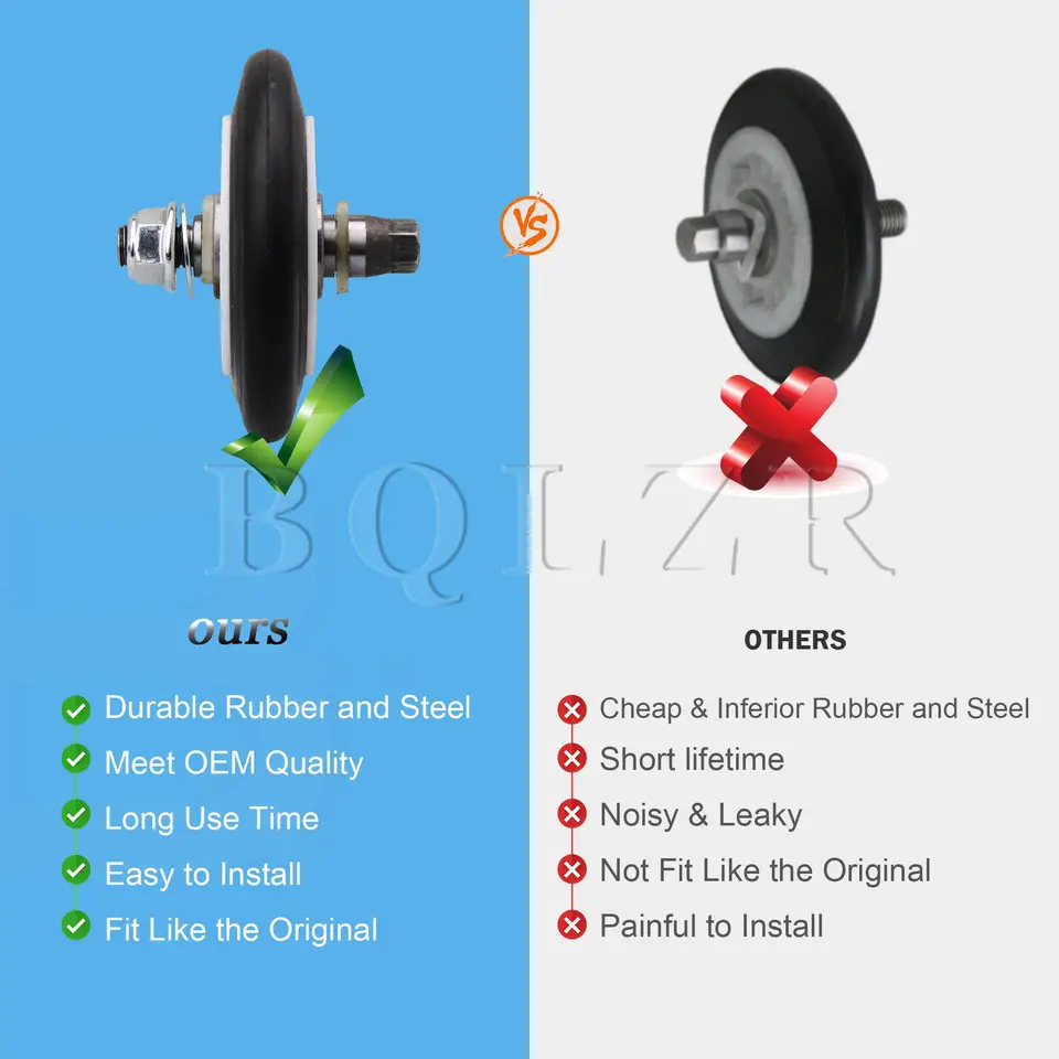 Supporto Ruota Di Scorta Rimorchio Kit Rullo Supporto Batteria Per Asciugatrice, Compatibile Con Whirlpool E Maytag, Ricambio Dopo Mercato #661562 PS347627 Ricambi Aftermarket Maytag - Foto 11