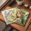1pc Floral Fantasy Colouring Books for Teens and Adults 24 Pages DIY Gift Color Book for Relaxation and Creative Expression 3