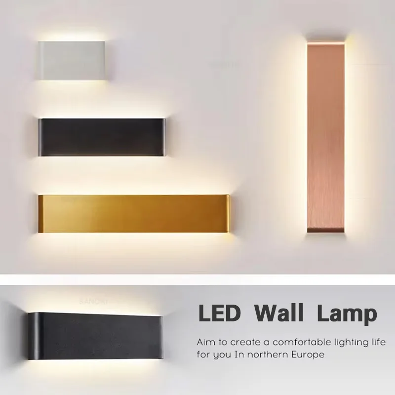 LED Wall Lamp Modern for Bedside Living Room etc Home Decor