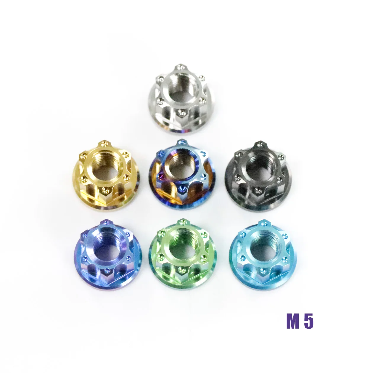 Titanium Nuts M6 M8 M10M12 M14 Flange Nut Screws Ti Bolt s for Motorcycle Bicycle Bike Parts,auto fasteners,motorcycle screw caps,motorcycle fasteners