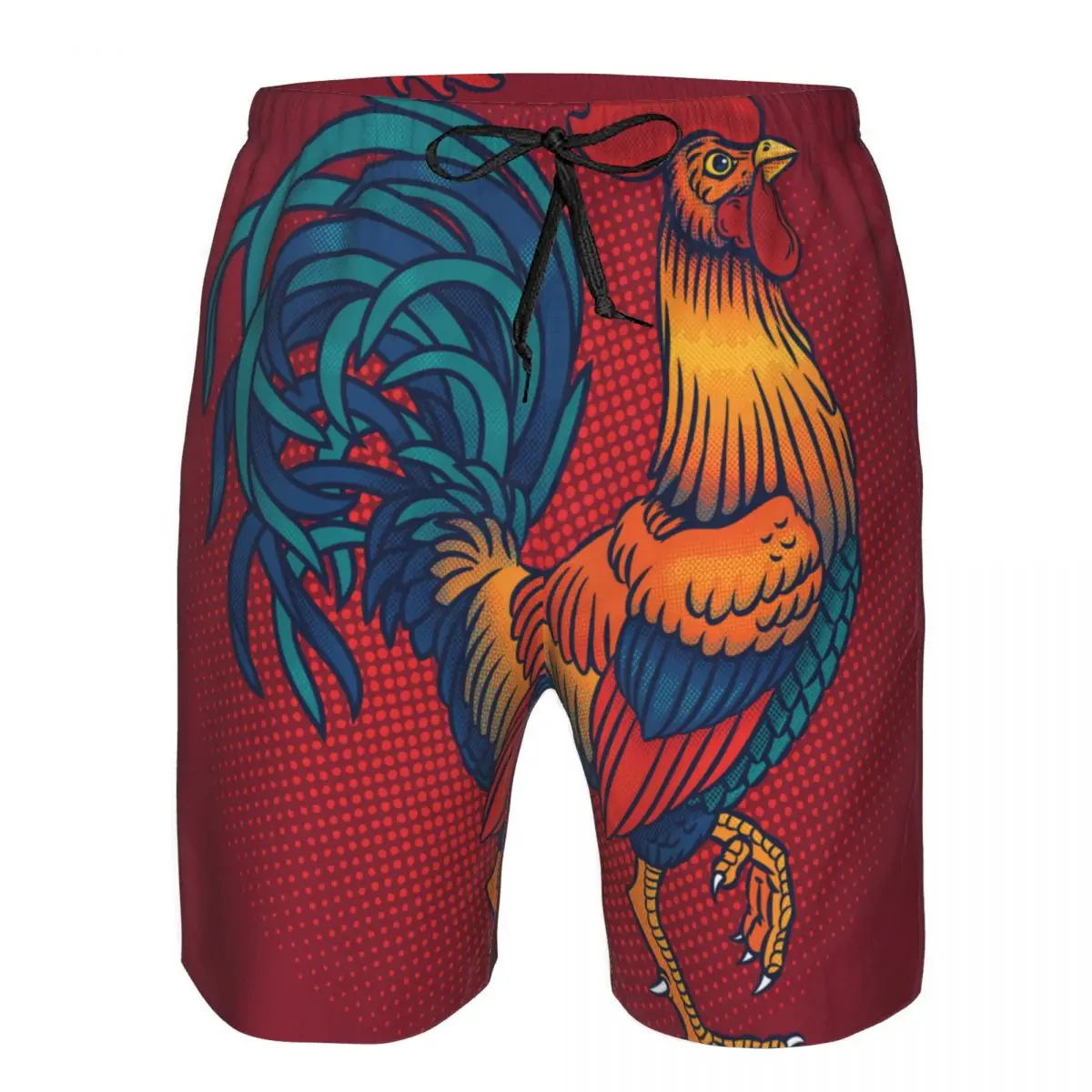 

Mens Swimwear Swim Short Trunk Colorful Rooster Beach Board Shorts Swimming Surffing shorts