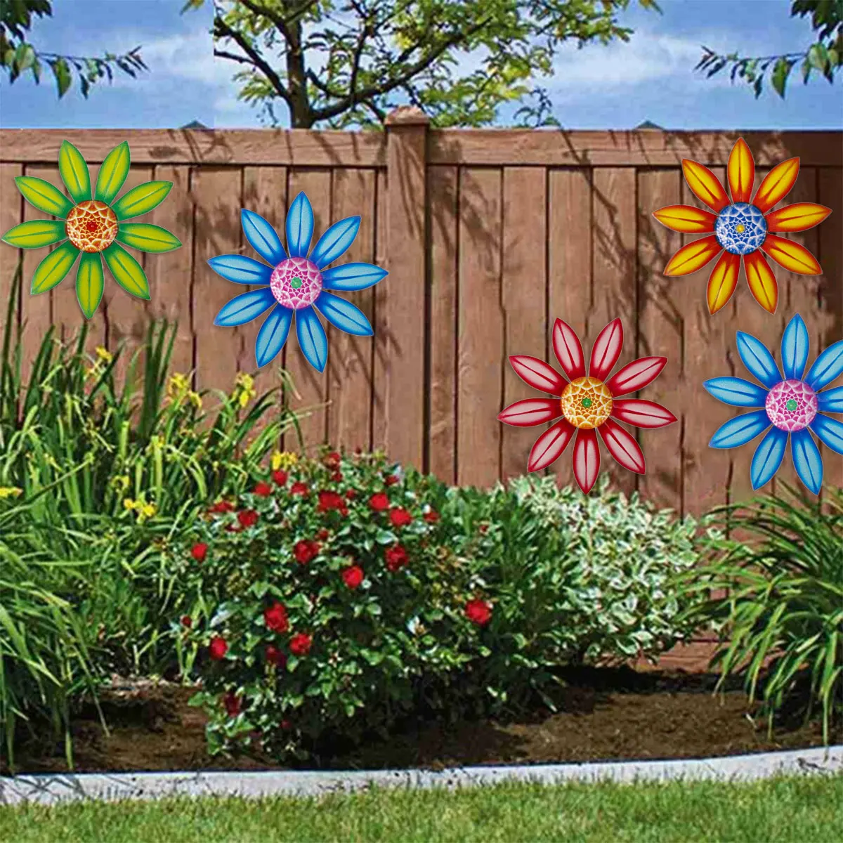Vibrant Metal Sunflower Wall Art for Indoor and Outdoor Decor