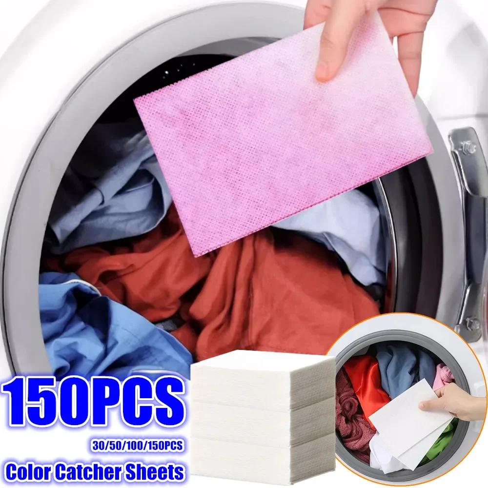 Color Catcher Sheets For Laundry, Color And Stain Absorbing Laundry Washing Sheets, Allow Mixed Washes laundry sheets laundry color catcher sheets 30/50/100/150pcs