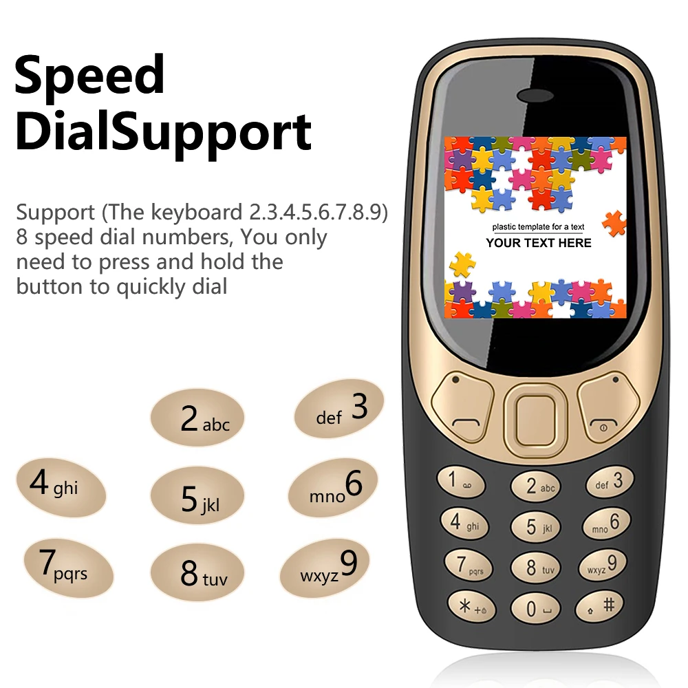 SERVO Q3308 PRO Mini Mobile Phone 3 SIM Standby Bluetooth Dialer Call Recording Speed Dial Magic Voice Super Small Backup Phones