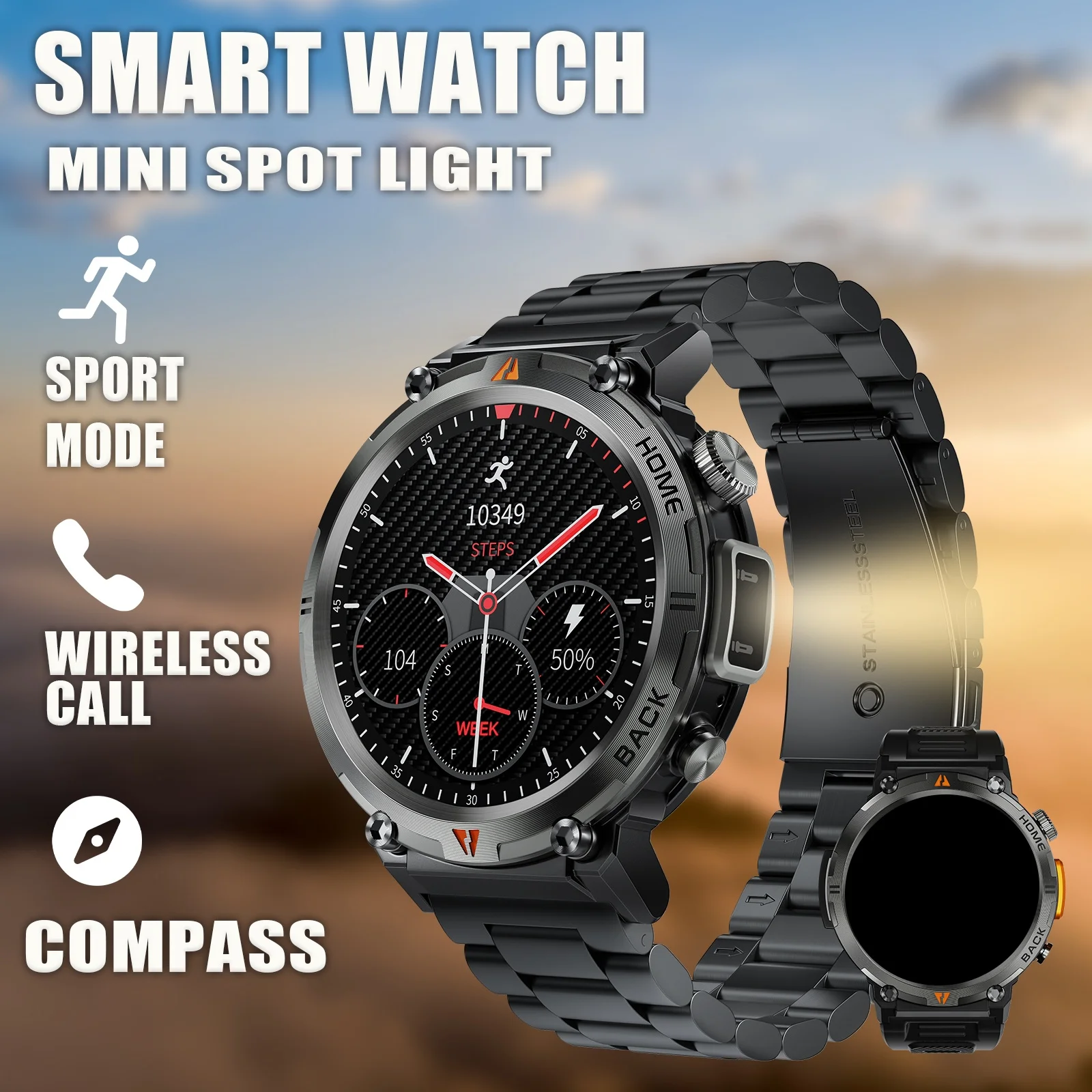 Bluetooth Call Smart Watch with Health Monitor
