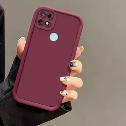 Full Package Matte Anti - Drop Soft Silicone Bumper Phone Case for Realme C20 C20A (RD - JTKS)