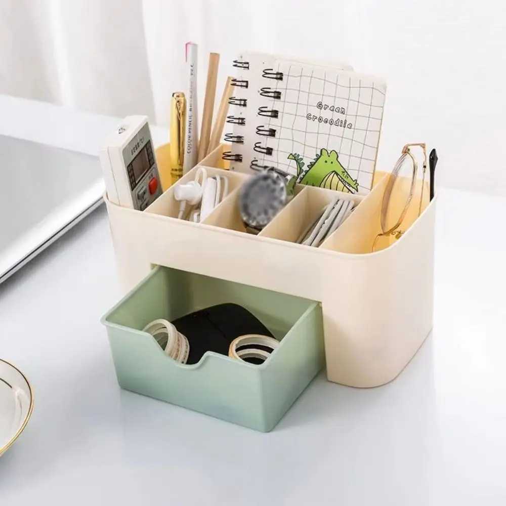 

Portable Nordic Desktop Drawer Multifunctional Household Makeup Brush Organizer Box Jewelry Box Lipstick Mask Compartment