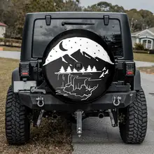 

Moutains Are Calling Gift For Father, Camper Truck, Trendy Tire COVER, SUV Tire COVER, Personalized Spare Tire COVER,