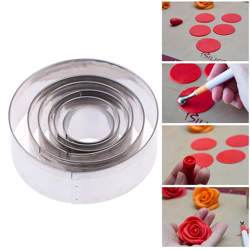 Stainless steel round cutting mold polymer clay cutter pottery ceramic tool