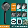 5 Modes Shower Head Set with Water Pipe Bracket Adjustable High Pressure Water Saving Shower Head Water Massage Shower Head 1