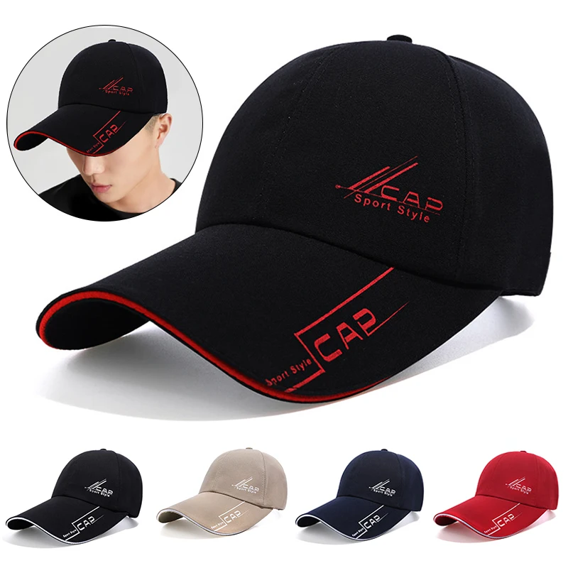 

summer hats for women Men Hat For Fish Outdoor Fashion Baseball Cap Long Visor Brim Shade Snapback Sun Hat Bone Gorras Casquette