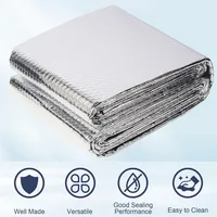 หน้าต่างม้วนฉนวนสะท้อนแสงคู่สําหรับความร้อนในฤดูร้อน, อลูมิเนียมฟอยล์สิ่งกีดขวางความร้อน Radiant สําหรับหลังคา RV ประตูโรงรถ 2