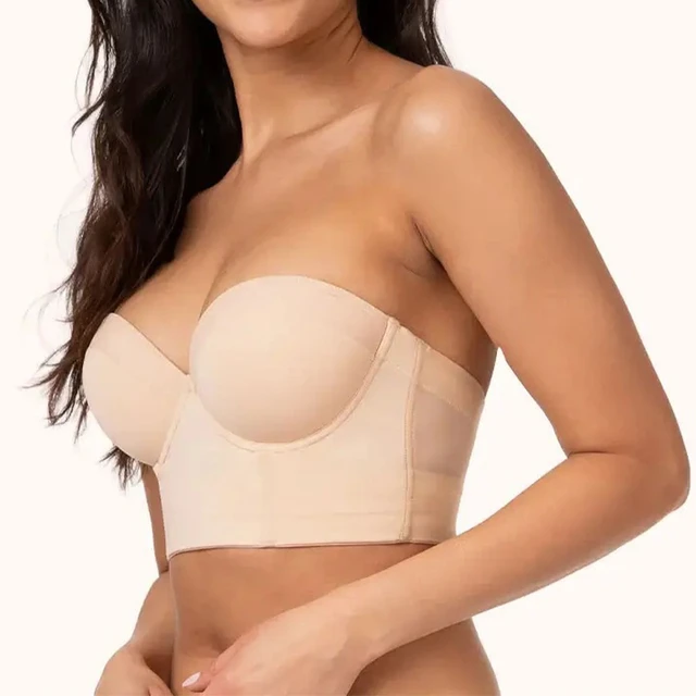 Sexy The Low Back Strapless Bras For Women Seamless Push Up