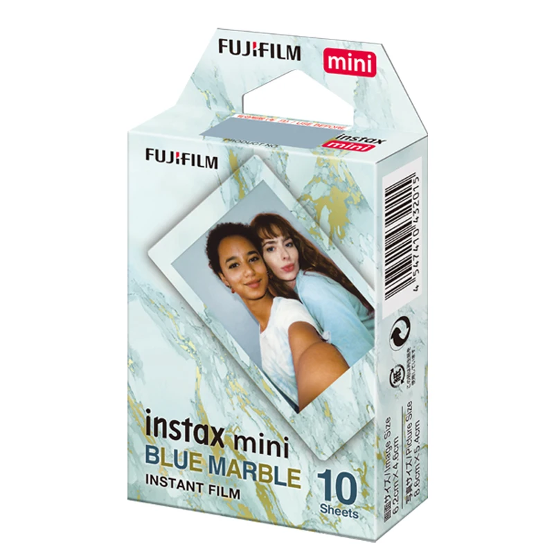 10-30장 후지필름 인스탁스 미니 블루 마블 프레임 필름 (후지필름 인스턴트 미니 11, 9, 8, 7s 카메라용, SP-1/2 프린터용, 링크)