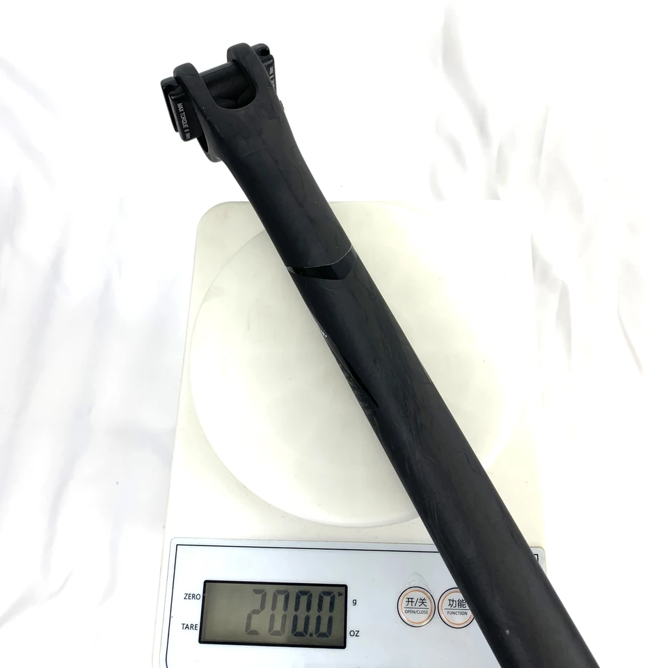 Tige De Selle Vélo En Fibre De Carbone T700 – Diamètre 27,2 Mm – Longueur 350 Ou 400 Mm – Déport 20-25 Mm – Surface Antidérapante