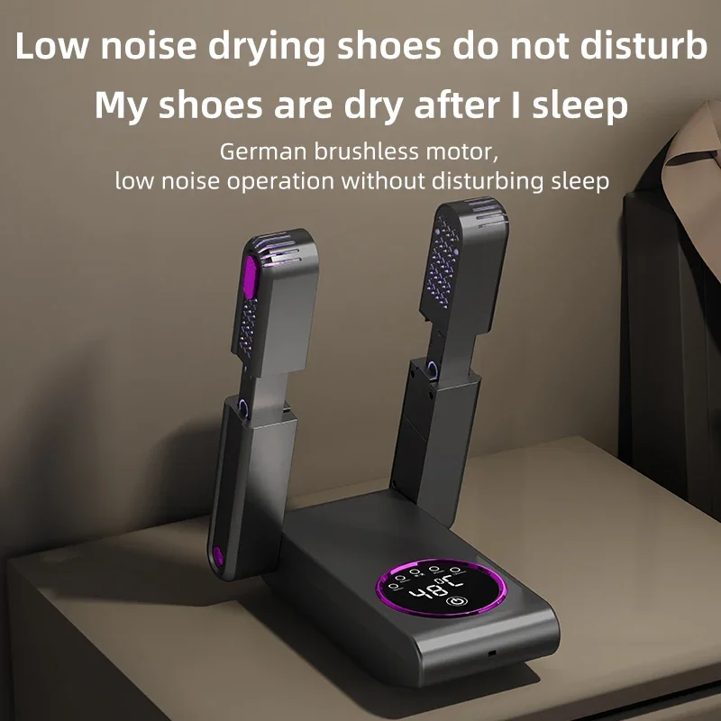 Portable Shoe Dryer Electric Shoe and Boot Dryer 180° Folding Design Smart Display for Shoes Gloves Hats Socks Ski Boots 5