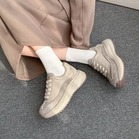Women’s Lightweight Platform Sneakers Genuine Leather Casual Shoes
