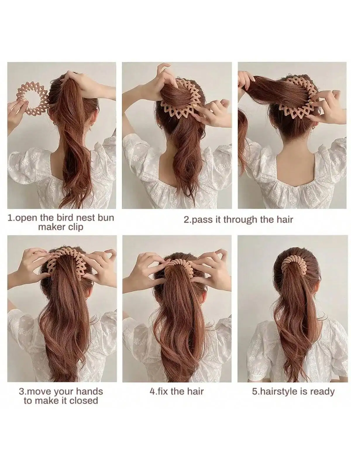 Pinza per capelli nido d'uccello donna, clip coda di cavallo_voghion.com