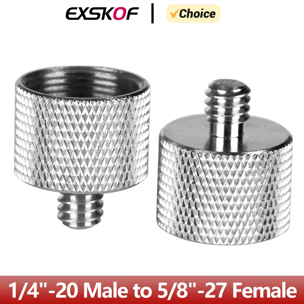 Adattatore A Vite Da 1/4" Femmina A 5/8" Maschio – Convertitore In Alluminio Per Treppiedi, Microfoni, Livelle Laser - 4