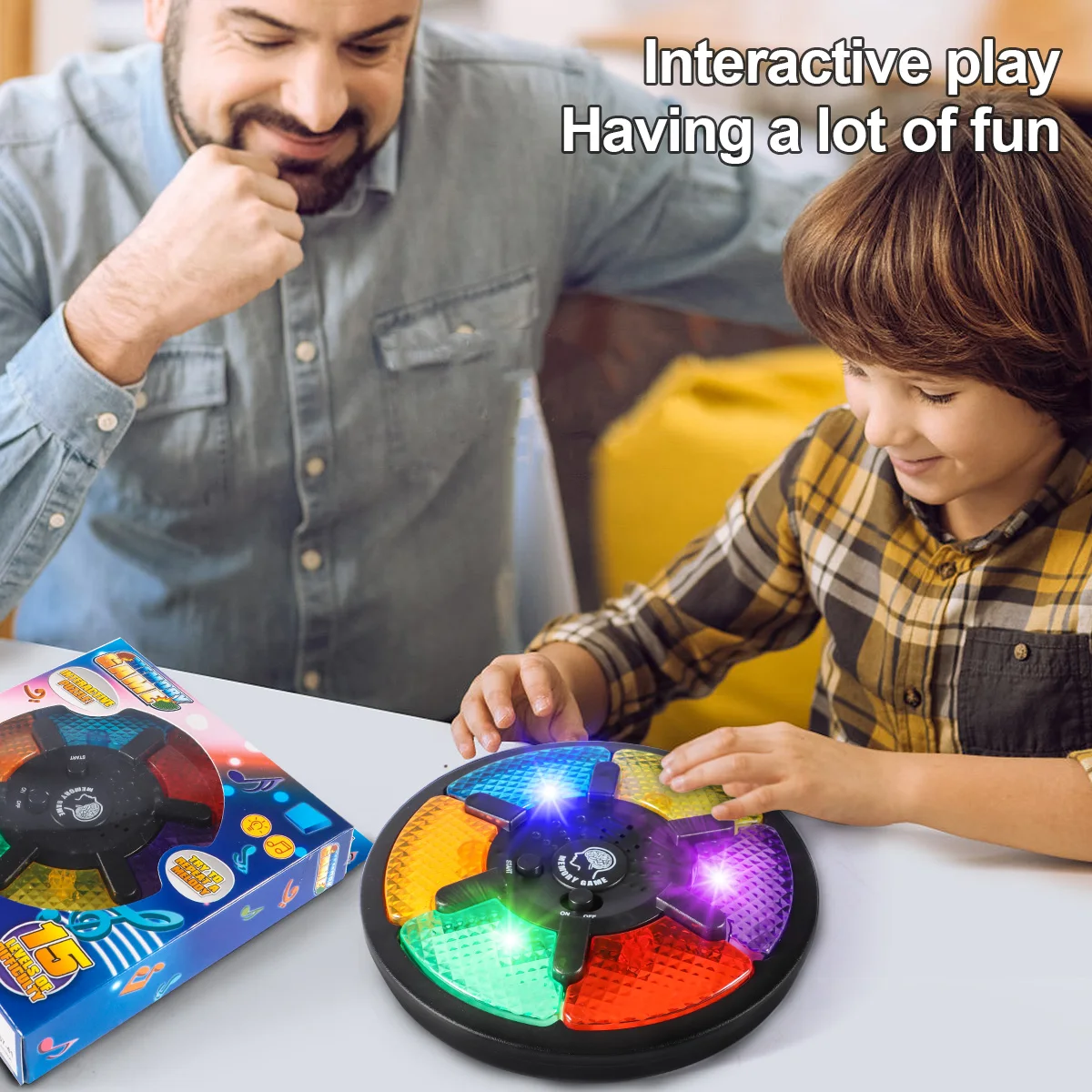 Memory Game Toy Handheld Electronic Memory Game with Light and Sound Puzzle Creative Interactive Training