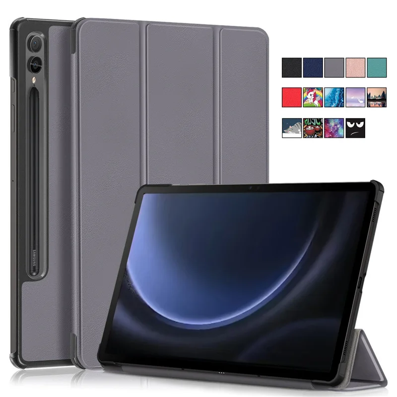 Custodia Per Samsung Tab S9 Fe 10.9 Pollici Smart Cover Trifold Tablet In Pelle Protettiva Funda Per Galaxy Tab S9 Fe Case Coque