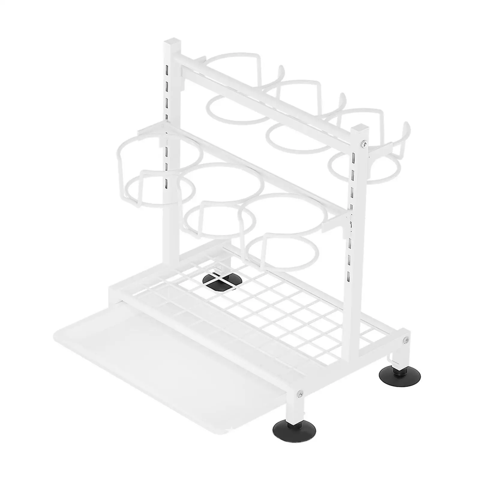 Insulated Cup Storage Rack Double Layer Draining Rack Kitchen Organizer and Storag