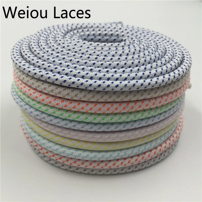 (30pairs/Lot) Weiou 16 Colors Athletic Hiking Custom Made Shoe Laces Walking Boot Laces Polyester Round Multi Color Shoelaces