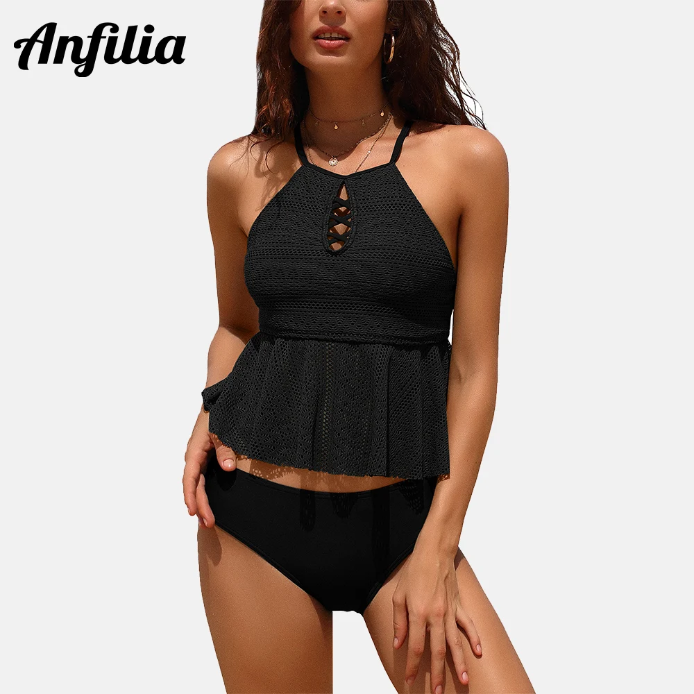 Anfilia Women Mokini One-piece Swimsuits 2022 New Fashion Sexy Soft Swimwear