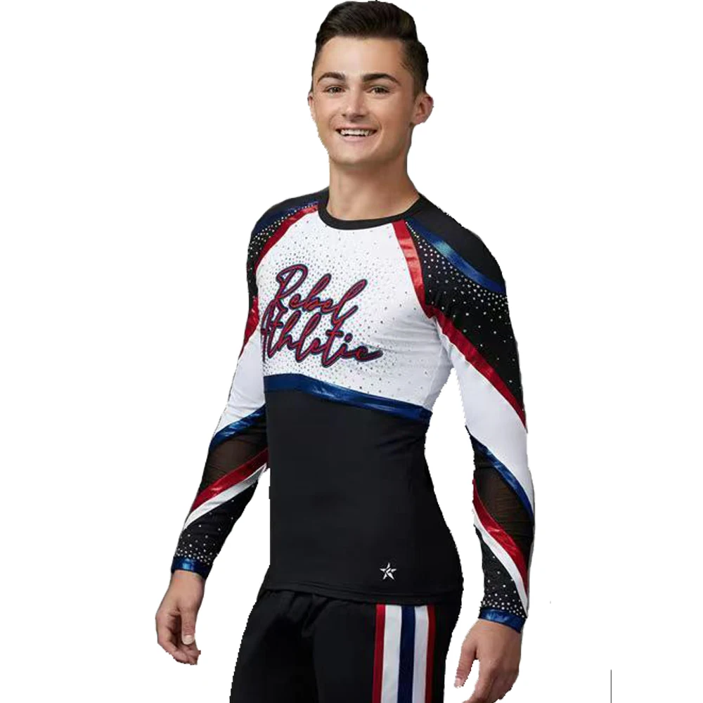 Professional Cheerleader Uniform,Mens' Sport Outfit,Dance Costume, Style, Free