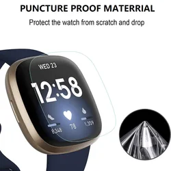 Premium 2 - Pack Soft TPU Screen Protector - Max Coverage, Anti - Scratch, Bubble - Free Flexible Film - Fitbit Versa 3 (2Pc)