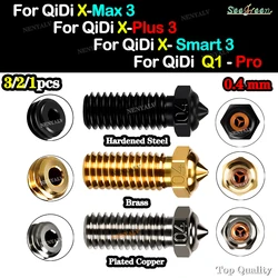 CHT Nozzle For Qidi Q1 pro / X PLUS 3/ X MAX 3/X SMART 3 Plated Copper Clone Nozzle Brass Hardened Steel Nozzle