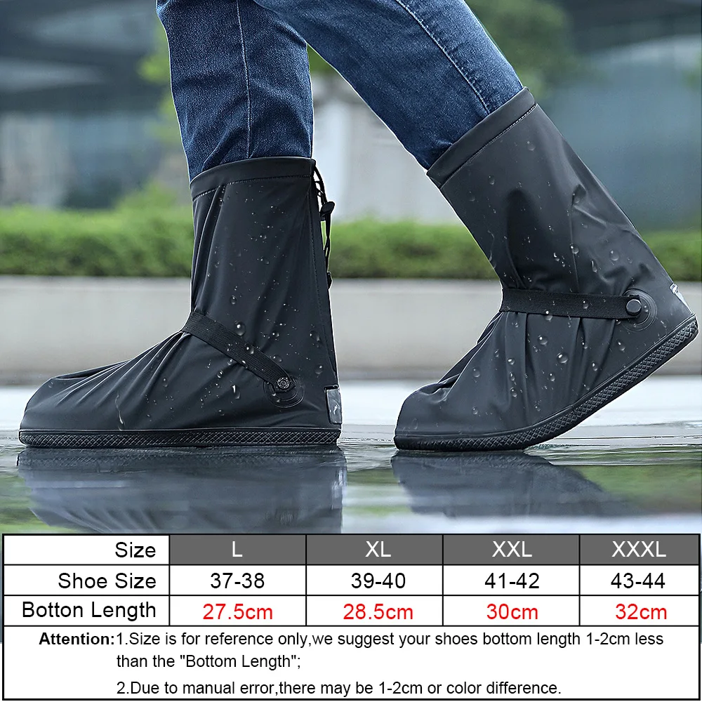 Waterproof Motorcycle Boot Covers L XL XXL XXXL Shoes Protector Rainy