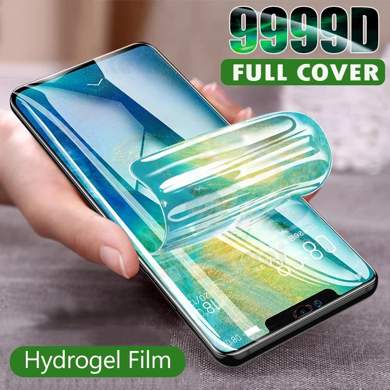 1-3 PCS Hydrogel Film For Huawei P20 P30 P40 Lite P50 Pro Screen Protector Mate 40 30 20 10 Pro Lite Honor Nova 9 Y9 Not Glass iphone 13 Pro Max lens cover