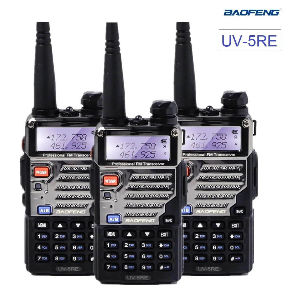 

1/2/3/4/5/6pcs Baofeng Walkie Talkie UV-5RE Ham Radio Station UHF VHF Two Way Radio Scanner hf Transceiver Updated UV-5R Plus