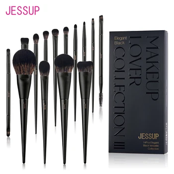 Jessup Makeup Brushes Set,10-14pcs Make Up Brush Contour Foundation Powder Eyeshadow Highlight Blending Concealer Liner T336