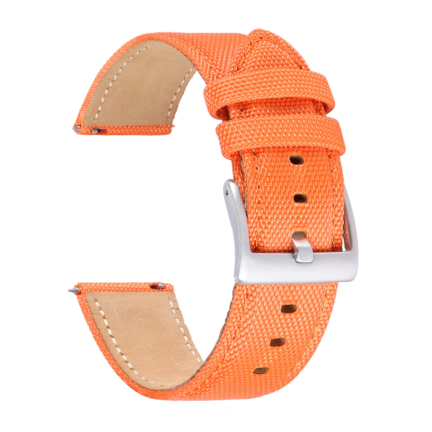 حزام جلدي من قماش النايلون 20/22 ملم لساعة سامسونج...