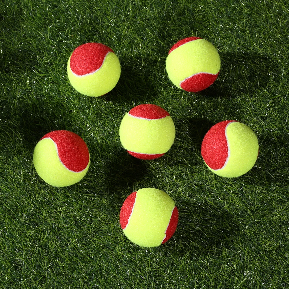 1/6 Pcs Practice Tennis Ball Training Balls Soft Baseballs Squishy Practice Baseballs Rubber Replacement Balls