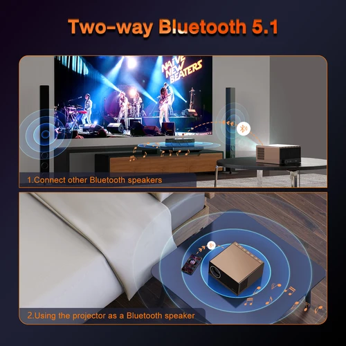 신년 크리스마스 야외 프로젝터, 4K 15000 루멘, 안드로이드 9.0, 와이파이 일광, 야외 홈 시어터 6