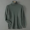 Men's Turtleneck 100 Mink Cashmere Sweater Men 2024 Autumn and Winter Large Size Loose Knitted Sweater Thick Warm Top Men Jumper 1
