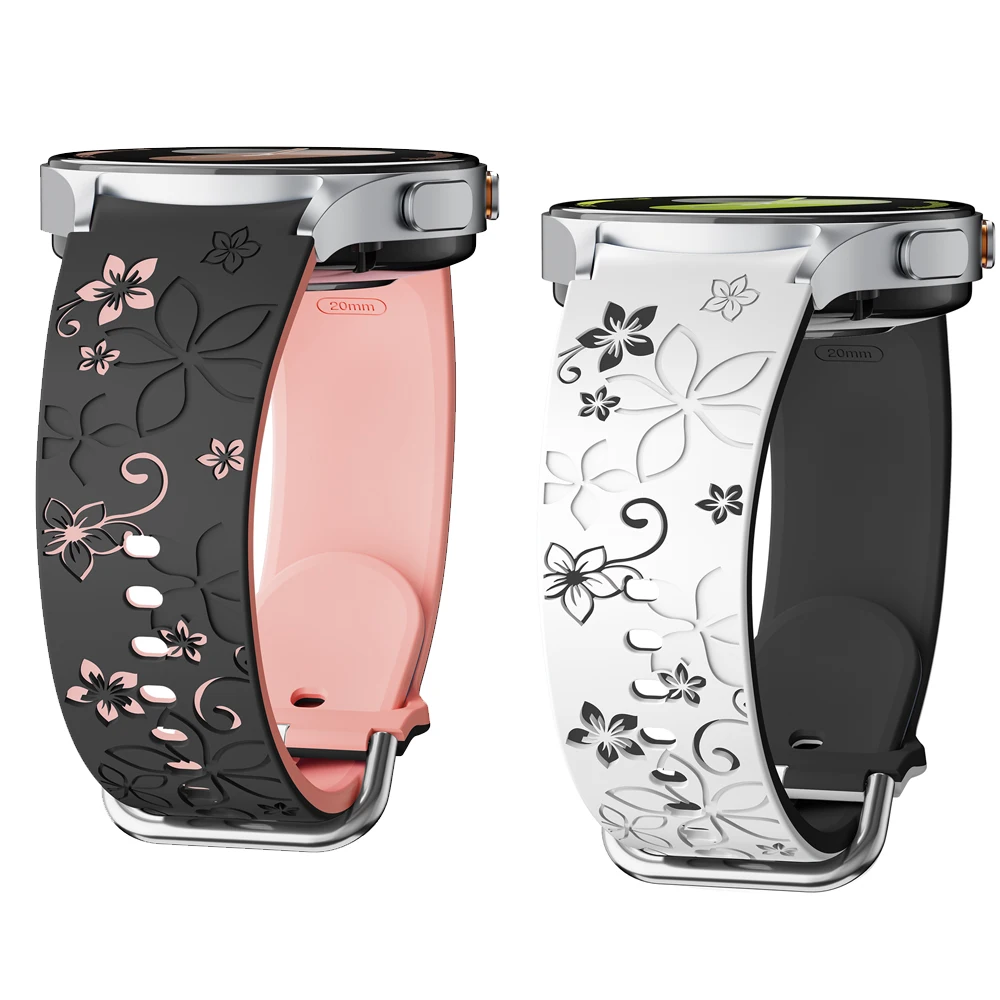 Engraved Silicone Sport Strap
