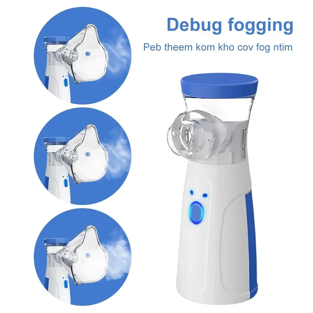 Handheld Portable Autoclean Inhale Nebulizer Mesh Atomizer Silent Inhaler For Adult Kids