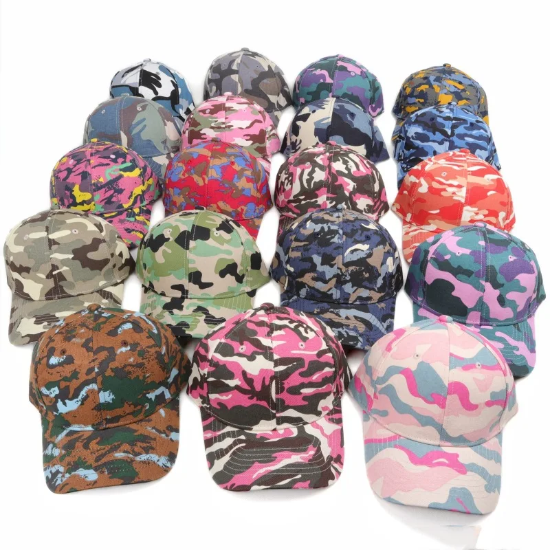 Custom Logo Men Camouflage Baseball Cap Outdoor Sports Women Adjustable Snapbac Duckbill Caps Casual Sunscreen Snapback Dad Hat 2