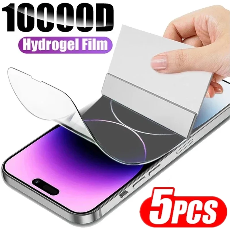 Front Back Hydrogel Film For Iphone 15 pro max Screen Protector Film  Iphone15 plus iphone15 promax Camera Lens Protective Glass - AliExpress