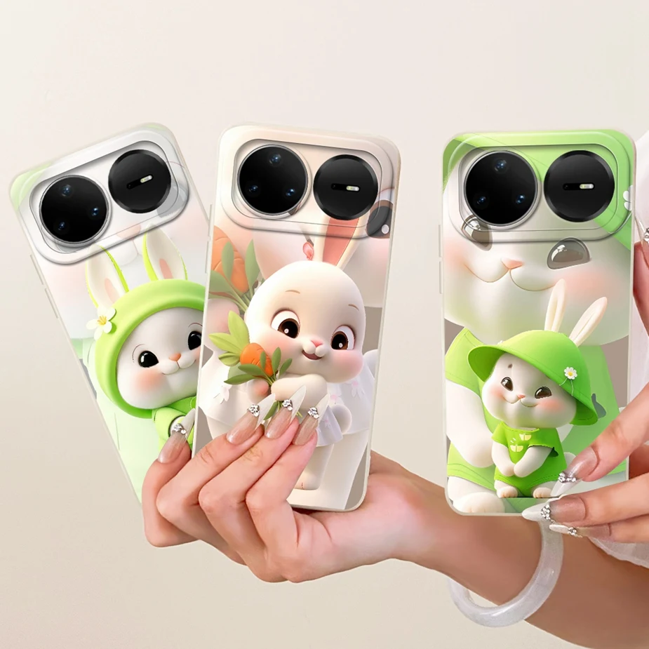 Cute Rabbit Cartoon Soft TPU Phone Case Cover for Huawei Nova 15 Pro Ultra 5G