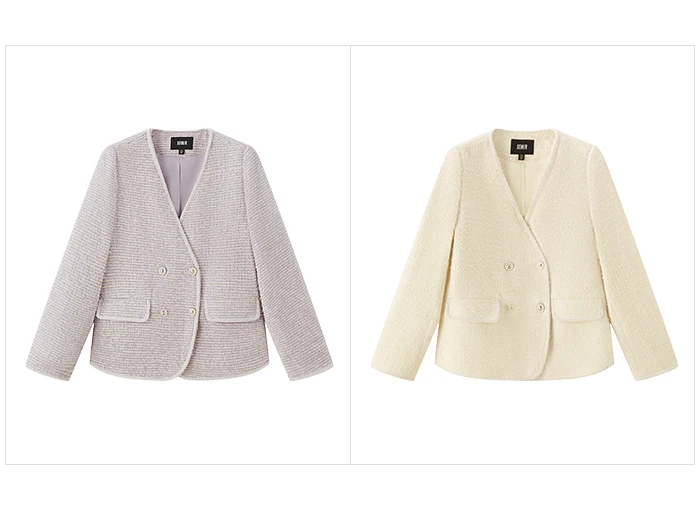 Chaqueta elegante y suave para mujer, con cuello en V, ideal para el día a día, primavera y otoño.